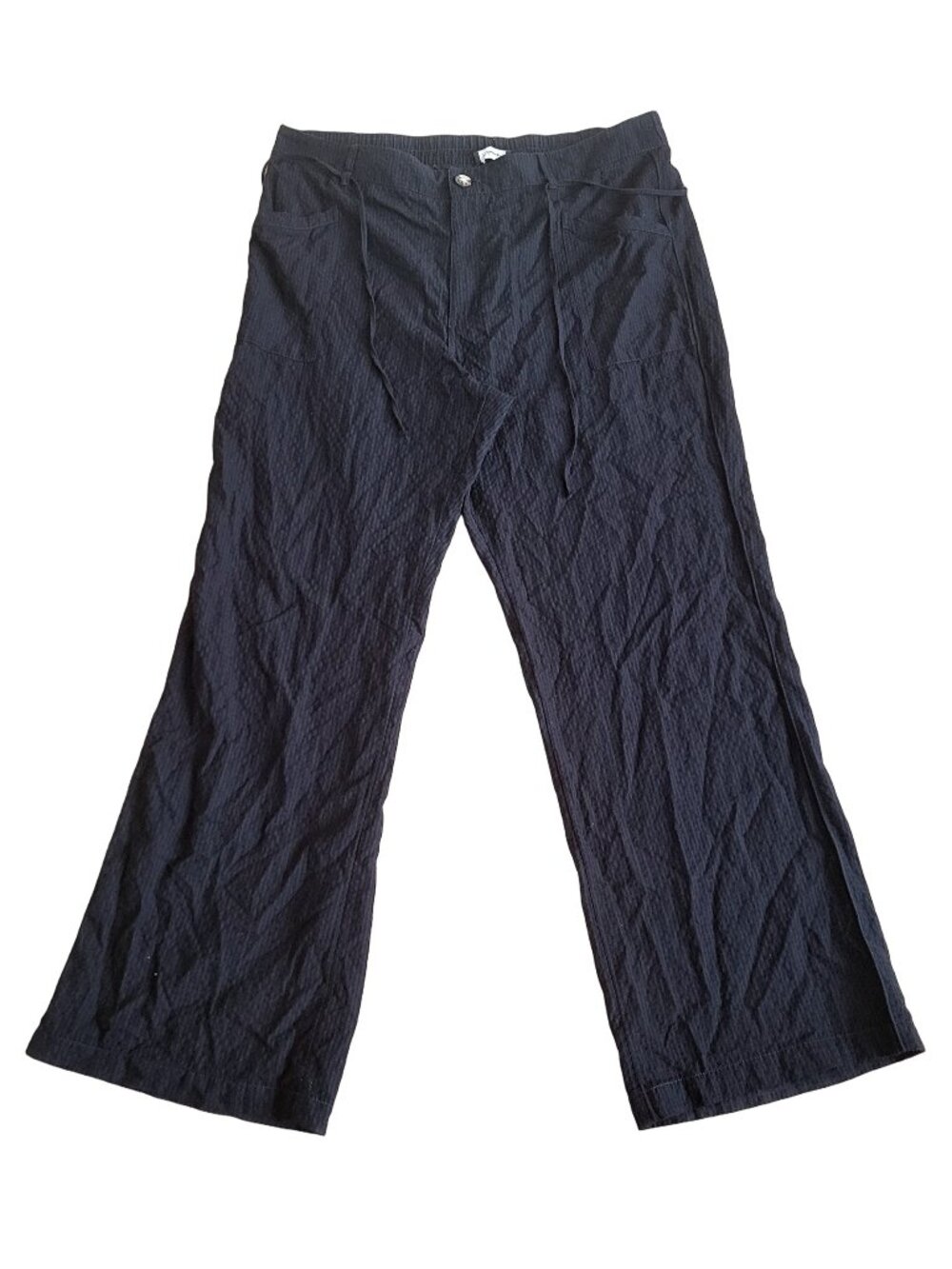 Summer Soft Drawstring Wide Leg Track Pants Casual Lounge Bottoms (20)